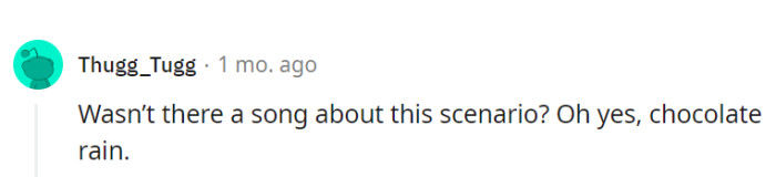 Oh yes, chocolate rain!