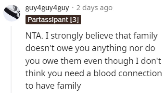 OP owes them nothing