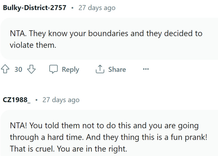 Not a fun prank. Nope