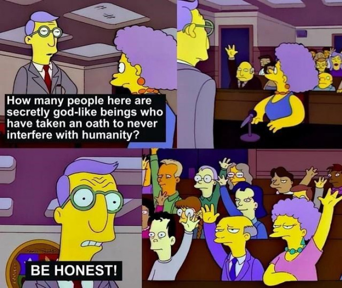 17. Those who have taken an oath to never interfere with humanity