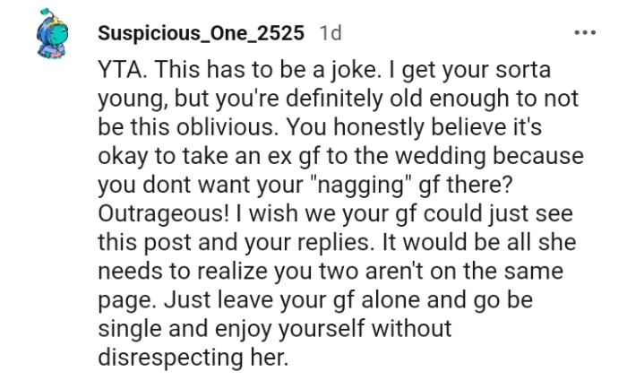 The GF seeing this post will open her eyes sooner than later