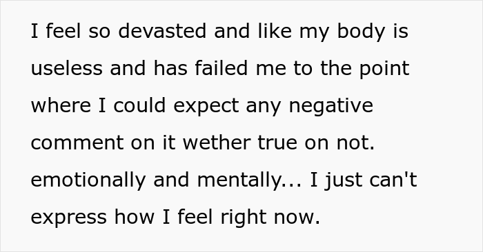 The OP was left feeling hopeless.