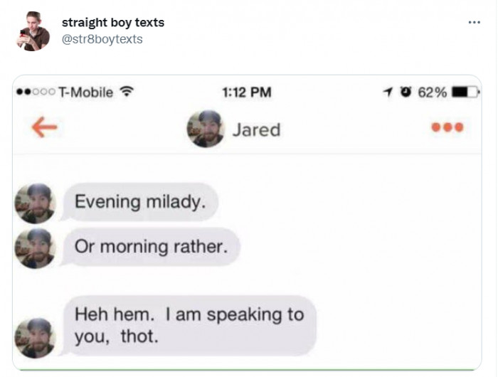 11. Heh-hem yourself, m'lord