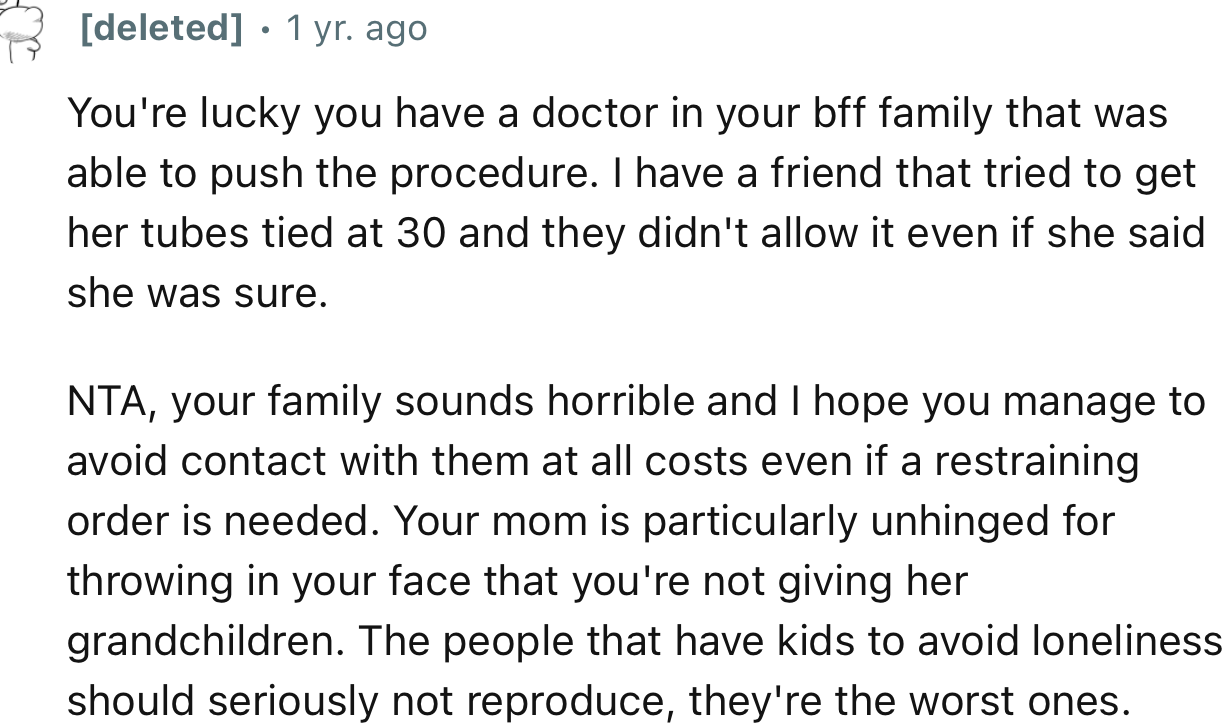 “NTA, your family sounds horrible, and I hope you manage to avoid contact with them at all costs, even if a restraining order is needed.”