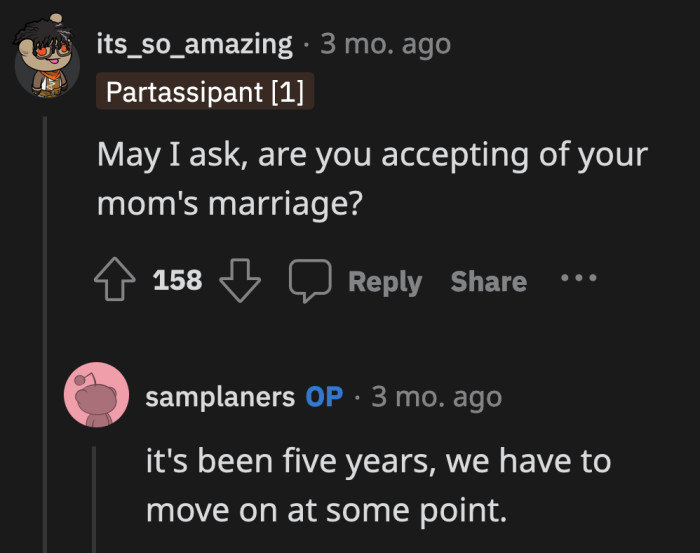 OP can continue living in their bubble