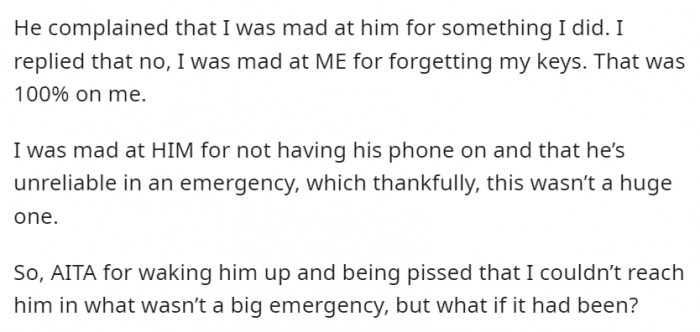 Now, they're both upset at each other for getting upset at each other