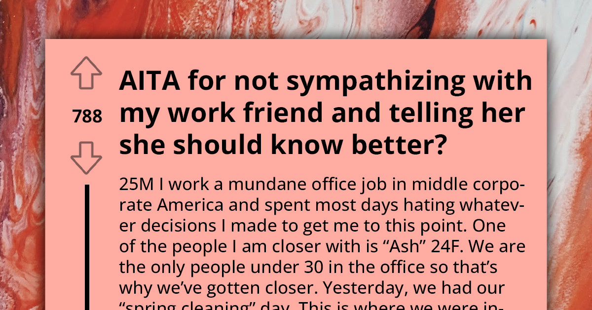 Woman Calls Close Coworker Sexist For Not Supporting Her When Their Boss Criticized Her Cropped Sweater Choice During Spring Cleaning