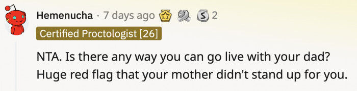 OP's mom really stood there and allowed this to happen