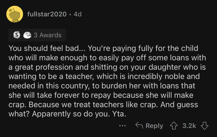 The profession of a teacher is extremely noble and needed in every country.