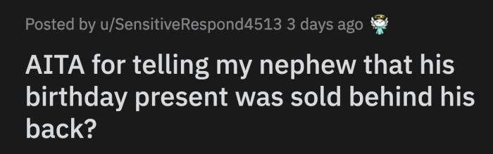 Defeated, OP invited Joe to lunch and finally had the chance to ask the teenager how he felt about his home life