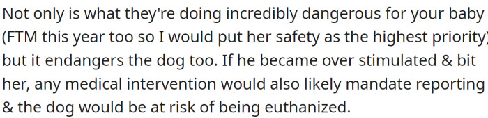 So many bad things could happen.