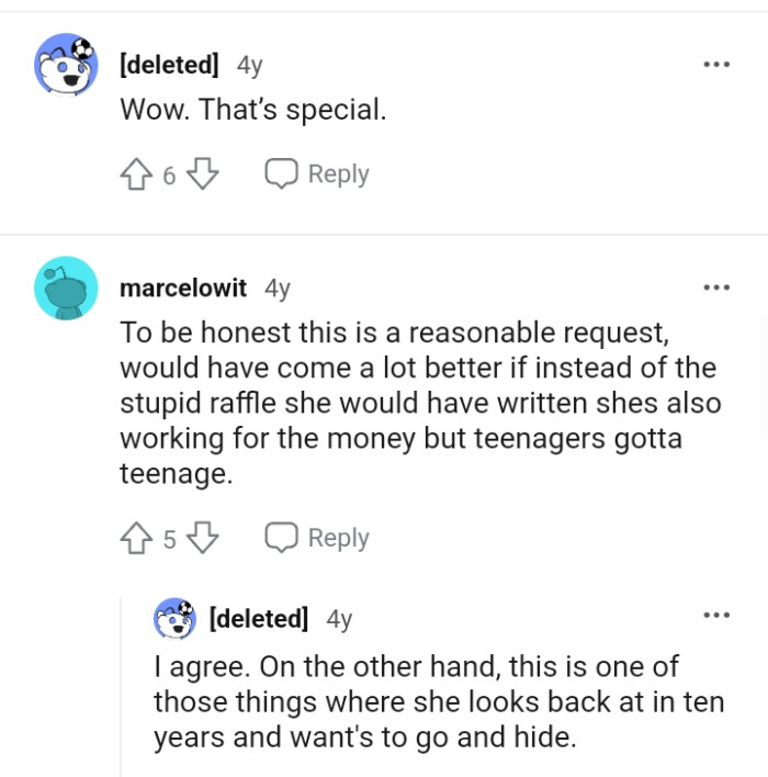 This Redditor sees it as a reasonable request