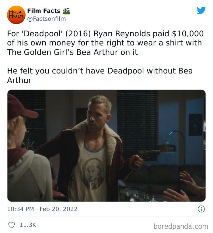 5. The movie Deadpool