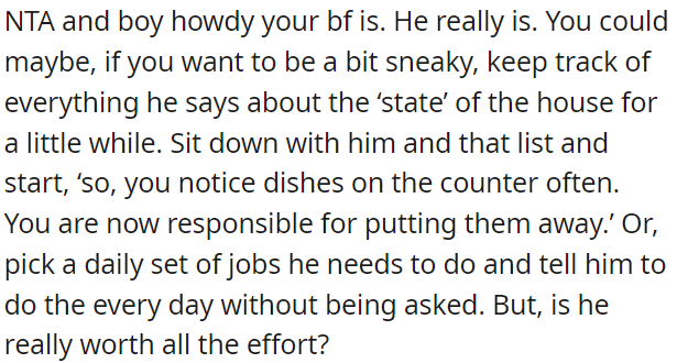 OP could consider keeping track of his observations for a while and discussing them with him.