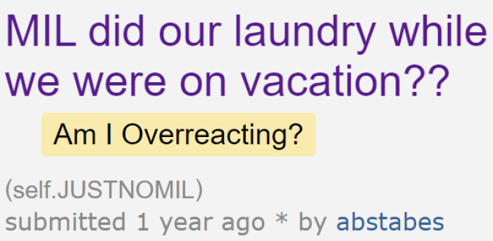 The OP Wonders If She's Overreacting About What Her MIL Did to Her Closet.