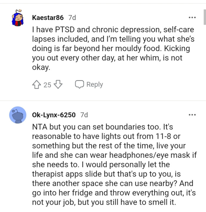 The OP Can Set Boundaries