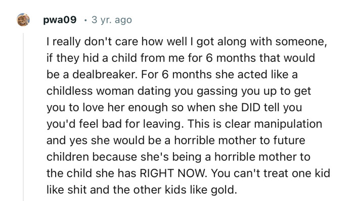 “She Would Be a Horrible Mother to Future Children Because She's Being a Horrible Mother to the Child She Has Right Now.”