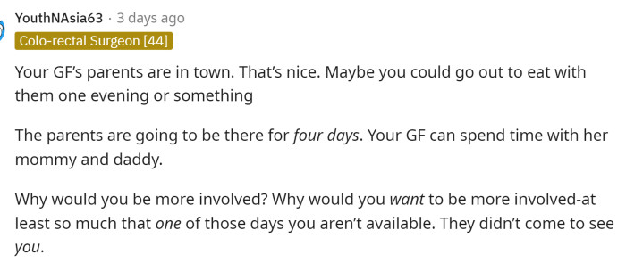 This person provided a lot of insight and explained why they voted NTA and why he should be able to go to the music festival.