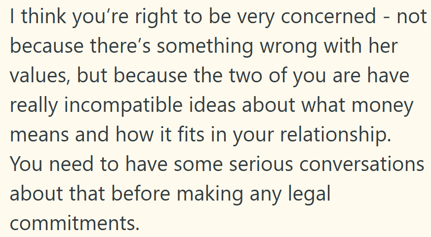 Love might conquer all, but it struggles when one’s saving and the other’s spending.