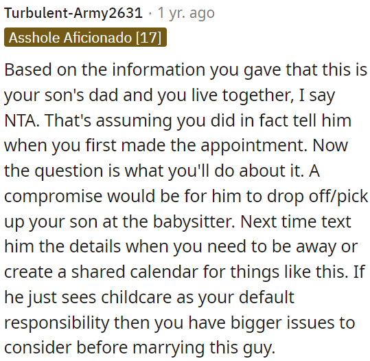 Communication or a shared calendar can help avoid such situations in the future.