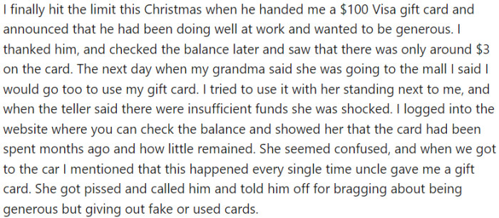 My grandma got pissed and called him