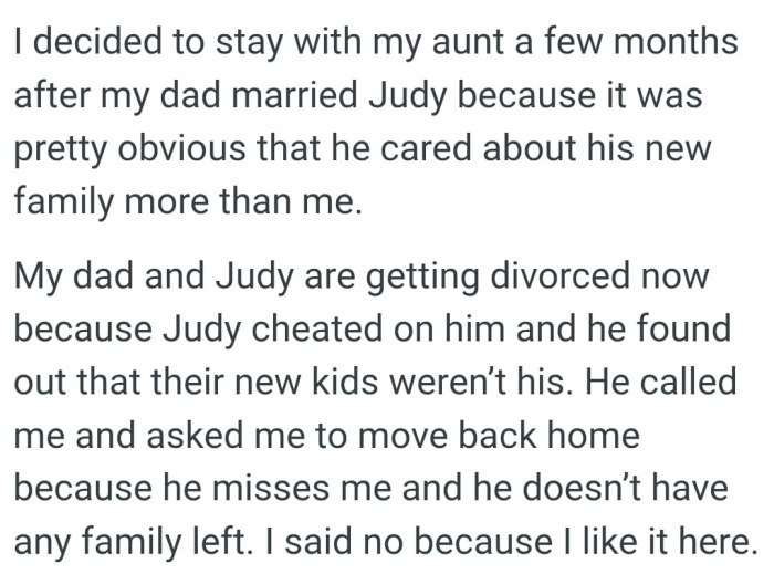 He found out that their new kids weren't his