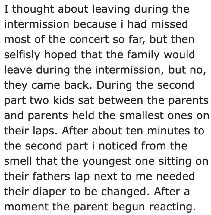 One of the kids pooped their diaper.