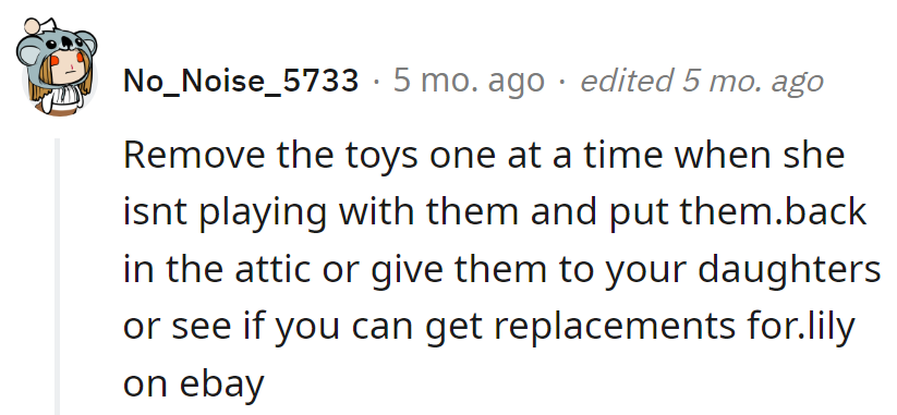 Mastering the art of toy extraction—slowly, stealthily, and with a touch of eBay magic. Sneaky parenting level: Expert.