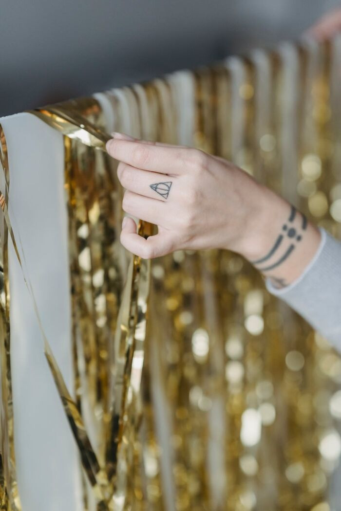 Scatter some tinsel around.