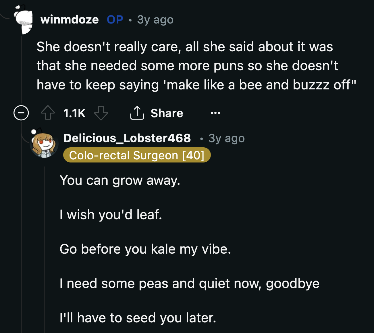 That wasn't a concern for OP's mom, but she did ask for some garden-related sign-offs she could say to anyone who complained about the sign.