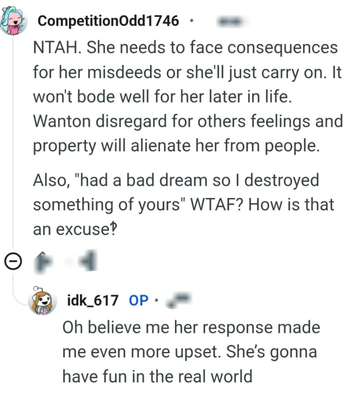 She'll just carry on