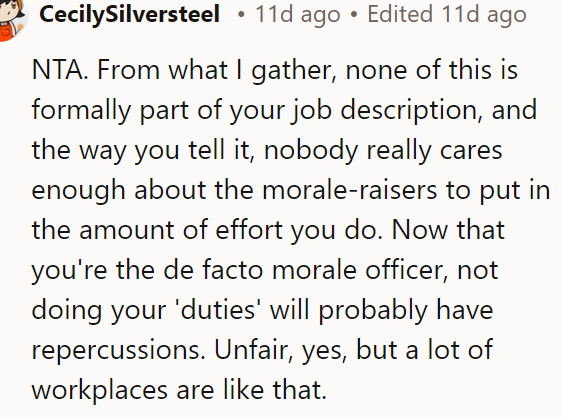 It is not fair to the OP