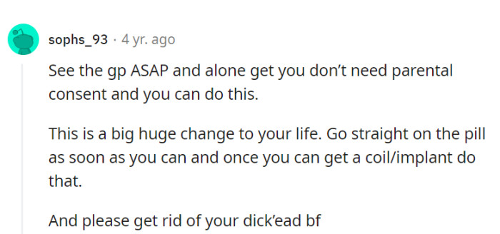 Pill up for the future, and consider a coil or implant upgrade. And for heaven's sake, ditch the 