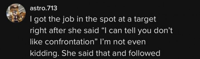 This isn't really something you say to a newly hired employee, but okay.