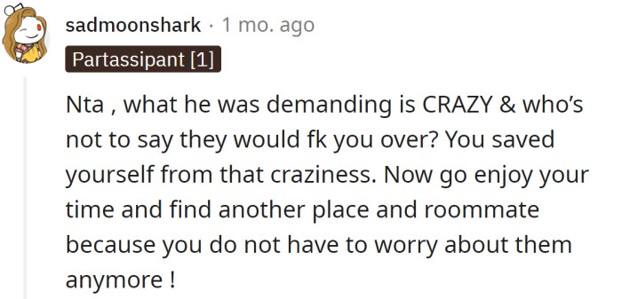 The father's demand was unreasonable