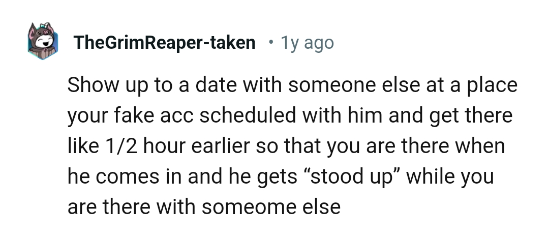 Showing up to a date with someone else