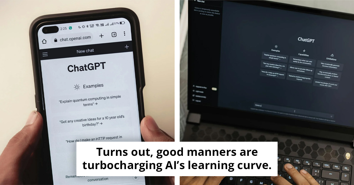 The Hidden Cost Of 'Please' And 'Thank You' In ChatGPT Interactions