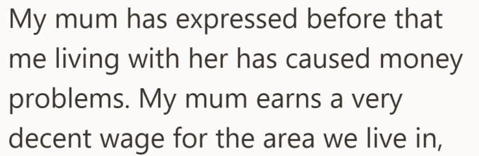 This was not the first time finances had come up between them.