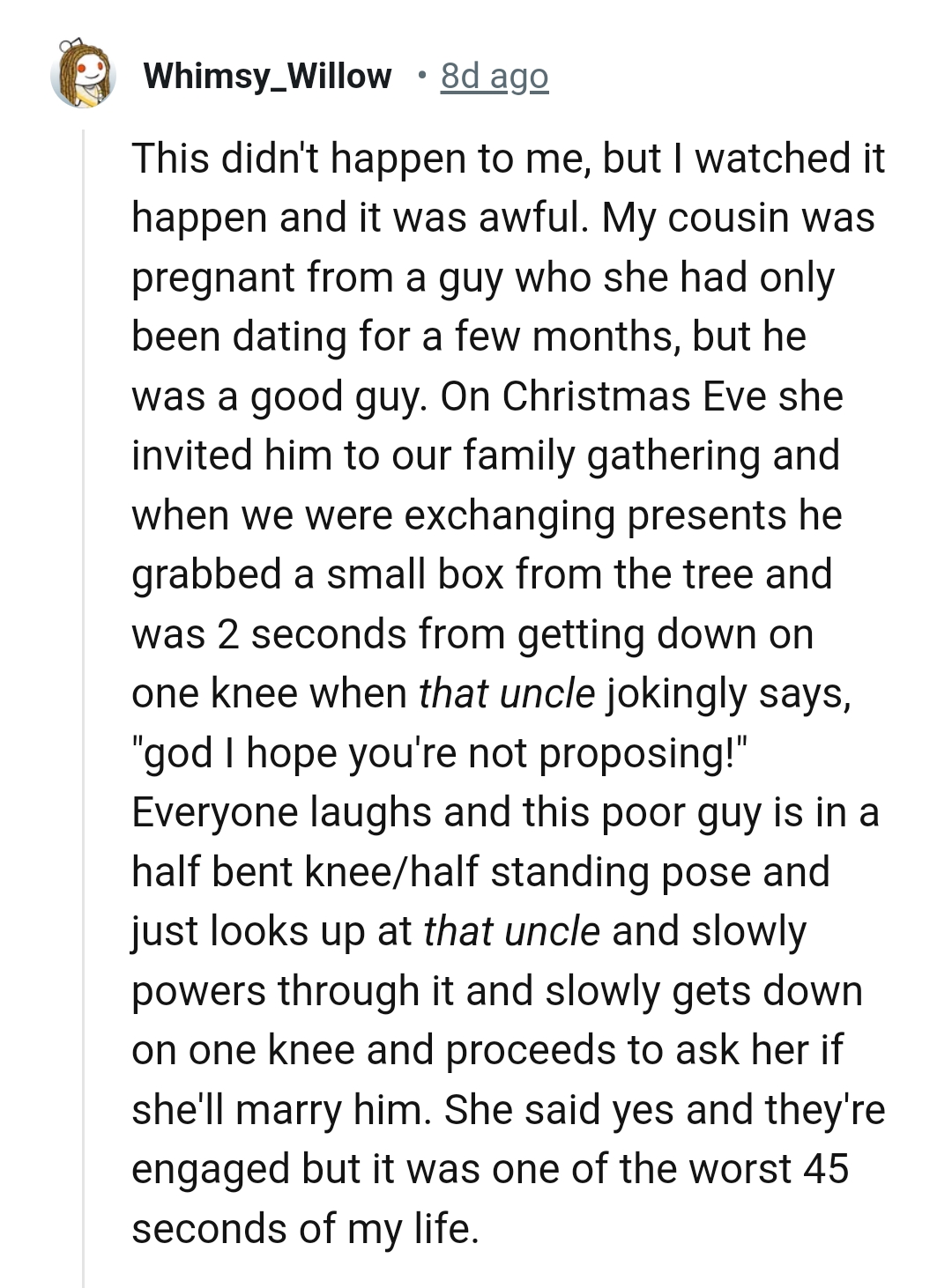 18. This Redditor watched this happen