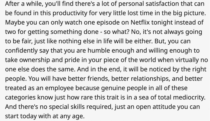 about it and then doing it.