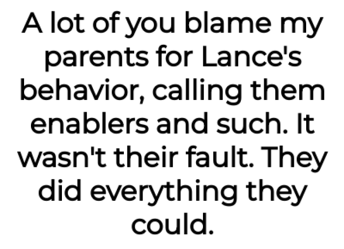 She then provided some edits responding to some people in the comments.