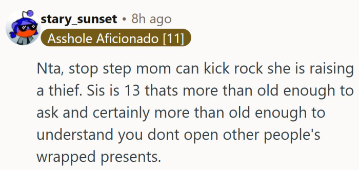 The message was firm but fair: boundaries aren’t lessons for later, they start now.