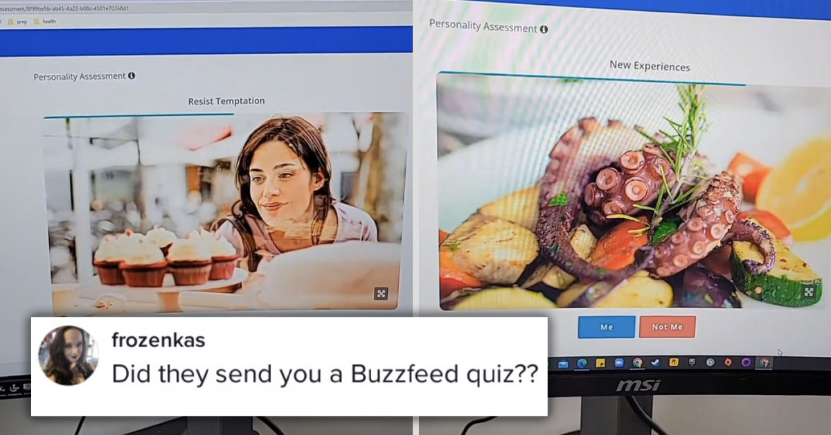 TikToker Goes Viral For Exposing A Really Weird Personality Test For A Job