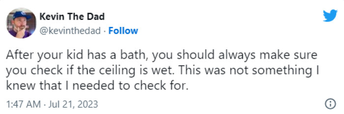 14. Check the Ceiling After Bath