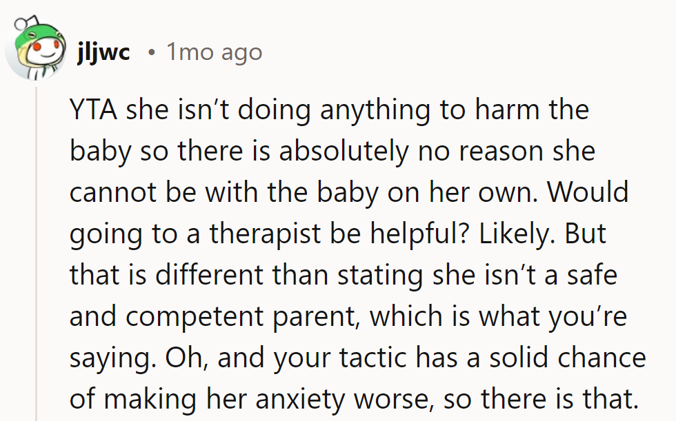 Sounds like he's scripting a thriller instead of supporting his leading lady.