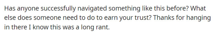 Long rant, indeed! Scroll down to see what people had to say...
