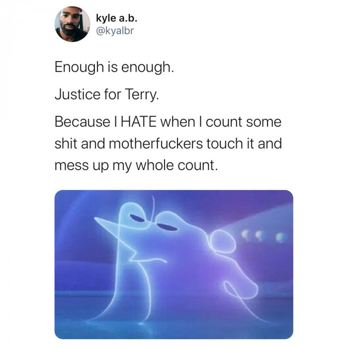 14. Counting is a serious job.