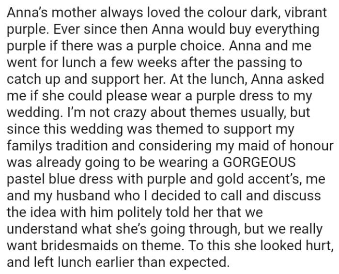 OP's not crazy about themes usually, but this wedding was themed to support her family's tradition