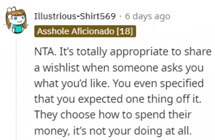 They can spend their money how they want