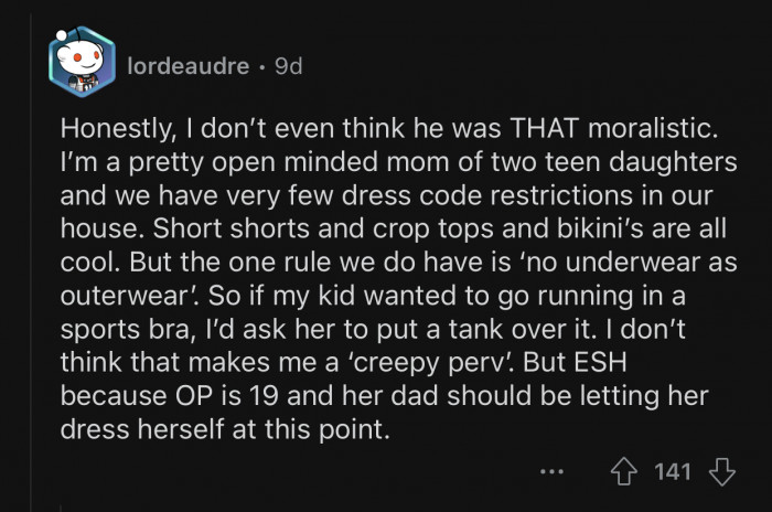 It's not even THAT moralistic.